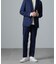 ｢N TROUSERS PREMIUM｣RENURウール混洗えるサキソニーパンツ(セットアップ可)
