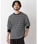 コーマコットン先染めボーダーTシャツ 長袖