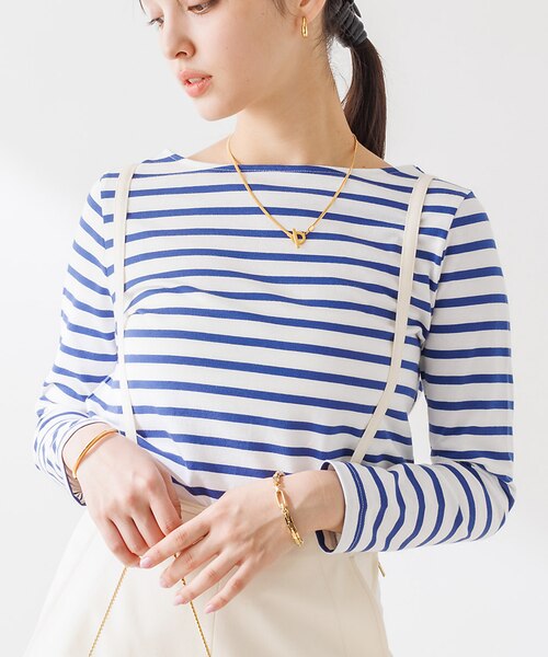 【ピンク】【boussole*qualite】クロシェネックレスロンT boussole×qualite】クロシェネックレスロンT｜デザインワークスの