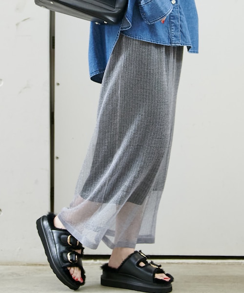 【DK.GRAY】<ASTRAET>カルゼ タイトロングスカート ASTRAET＞カルゼ タイトロングスカート NAT