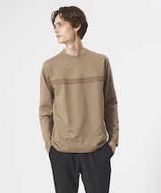 【フロントパイピング】切り替え ポンチ ロングスリーブTシャツ