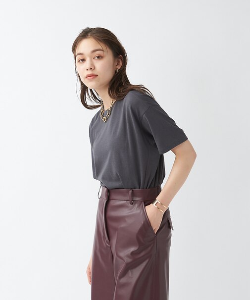 《新色登場》リネンコットンアシメTシャツ