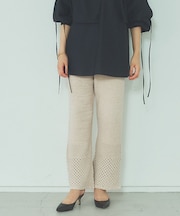 レーシーニットパンツ
