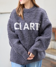 【一部店舗限定】起毛シャギーロゴニット