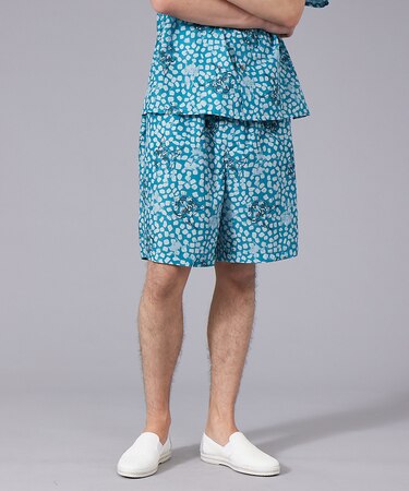 ロンシャン 総柄 ショートパンツ