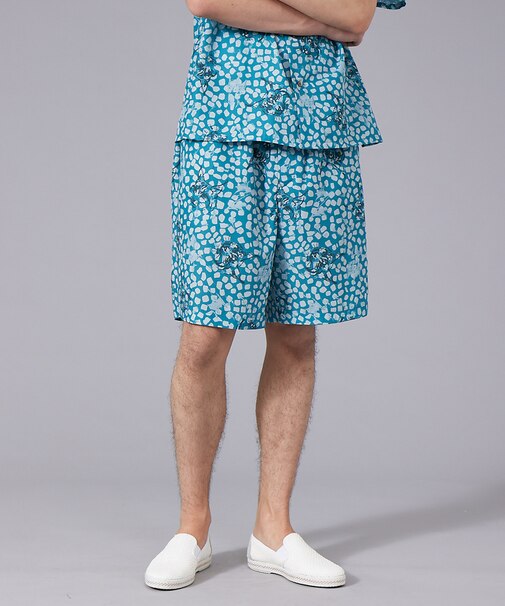 ロンシャン 総柄 ショートパンツ