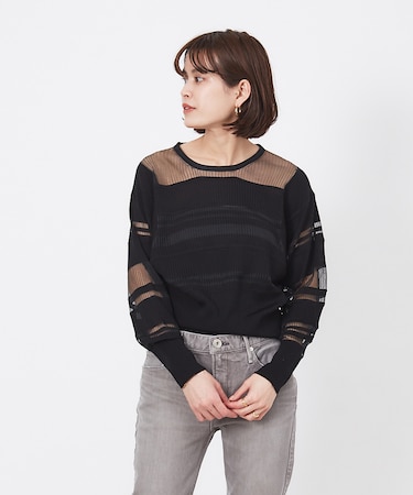 シアーボーダープルオーバー