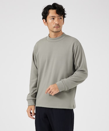 【ふわふわ・もちもち】裏シャギー モックネック プルオーバー