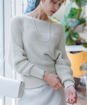 ツイストニットプルオーバー