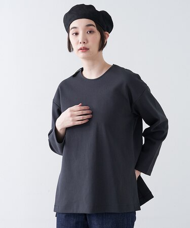 ダンボールニット　クルーネックプルオーバー