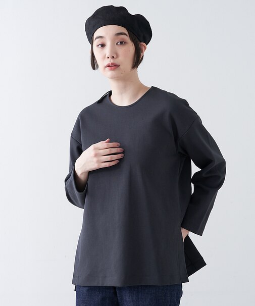 ダンボールニット　クルーネックプルオーバー