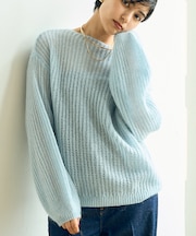 ラメモヘアシアーパフプルオーバー