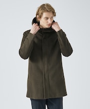 【毛玉レス】ウール調メルトン フードコート