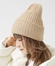 【COSY/コージー】リブ編みニットキャップ　ビーニー