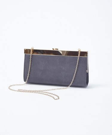 メタル付きクラッチバッグ