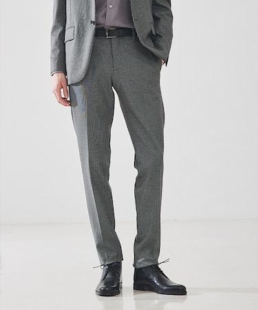 【FLEX PANTS/セットアップ対応】ストレッチ ポンチ スラックス