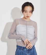 フロントシャーリング シアー ロンT