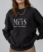 シルキーダンボールロゴプルオーバー