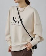 シルキーダンボールロゴプルオーバー