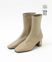 【スノーソール/晴雨兼用】メタルラインヒールストレッチブーツ