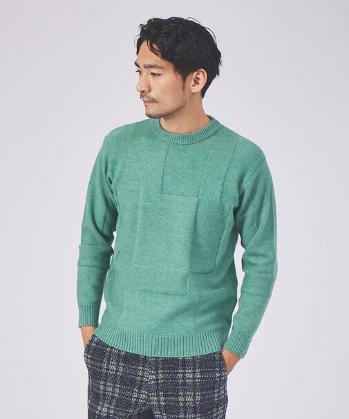 チェック リンクス ニット