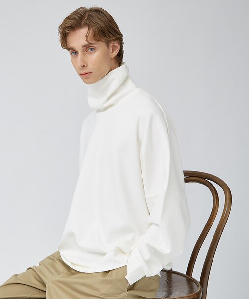 【AH ABAHOUSE / ハイネック / タートルネック】ポンチドルマン 長