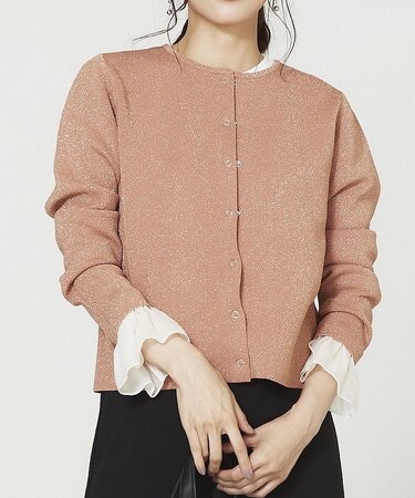 ラメプレーティング2WAYカーデ