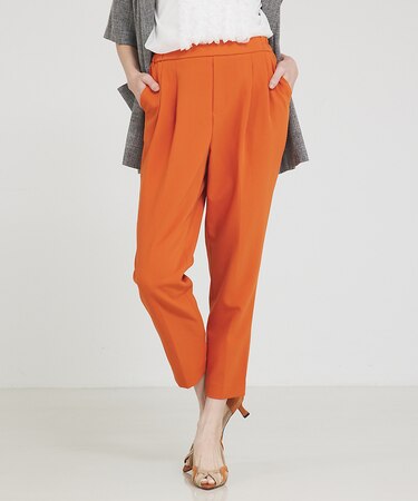 【感嘆パンツ】タックテーパードパンツ