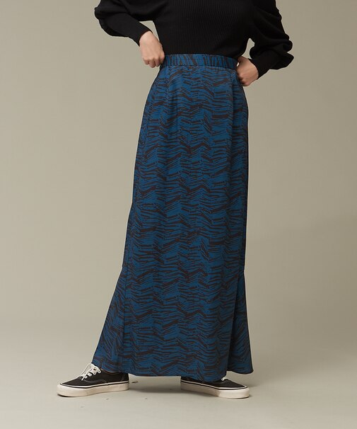 オリジナルプリントマーメイドマキシスカート