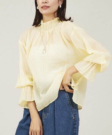 シアーシャーリングブラウス