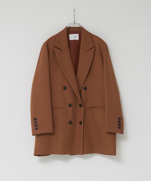 【セットアップ対応】ウールライクオーバーサイズジャケット