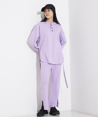 【展開店舗限定】ニットプルオーバー＆パンツセットアップ