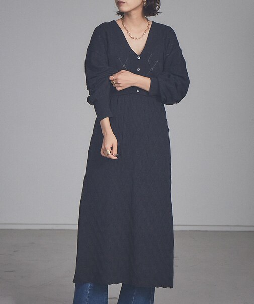 【展開店舗限定】透かし編み2WAYワンピース
