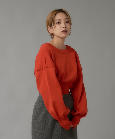 【前後着用可】2WAYセパレートレイヤード風プルオーバーカーディガン