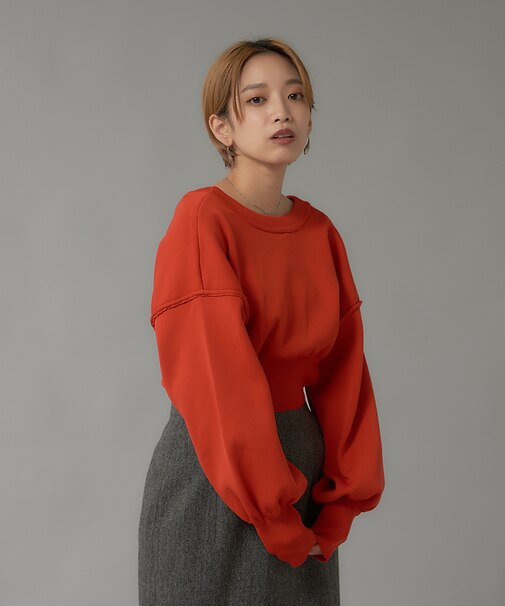 【前後着用可】2WAYセパレートレイヤード風プルオーバーカーディガン