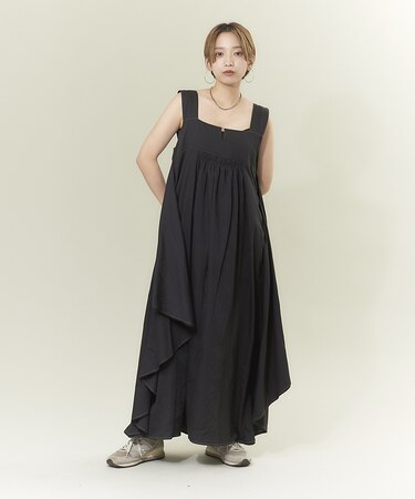 【WEB限定商品】配色ステッチマキシワンピース