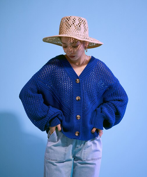 カノコメッシュ2WAYカーディガン