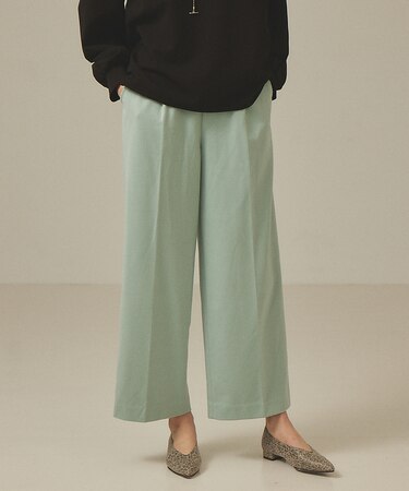 【セットアップ対応】カルゼジャージーワイドパンツ