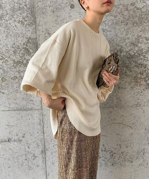 【展開店舗限定】ハニカムワッフルプルオーバー