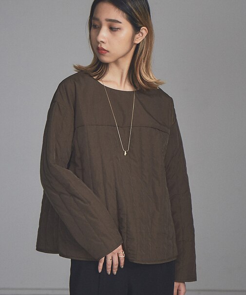 【展開店舗限定】キルト中綿プルオーバー