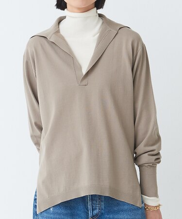 【COCUCA】スキッパープルオーバー