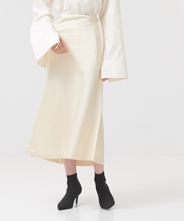 【COCUCA】サテンバイアス スカート