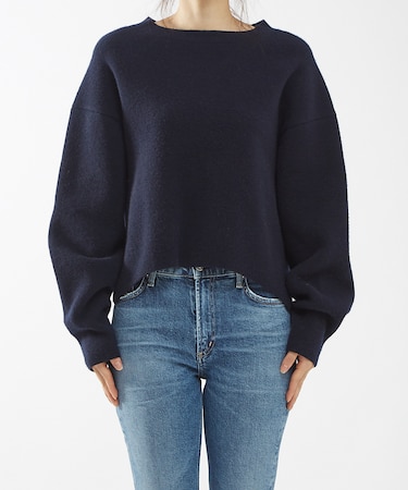 【COCUCA】クロップニットプルオーバー