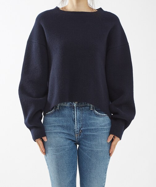 【COCUCA】クロップニットプルオーバー