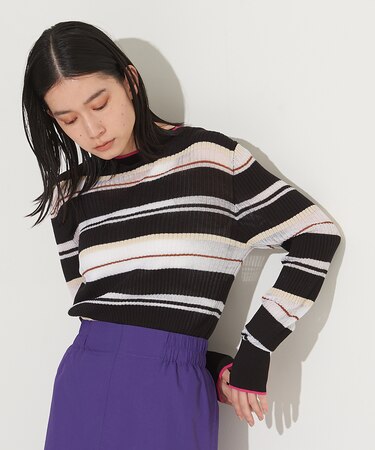 シアーボーダーニット