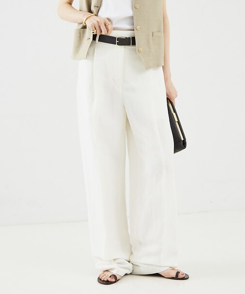 【COCUCA】リネンパンツ