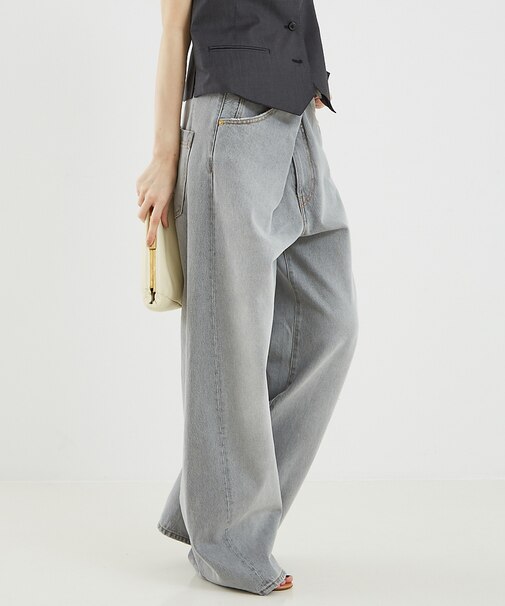 【DARKPARK】INES FOLD OVER DENIM ASIAN FIT