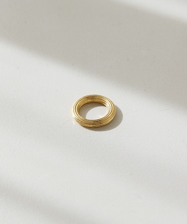 【studioDEVE】Ondulations Ring ／ゴールドリング