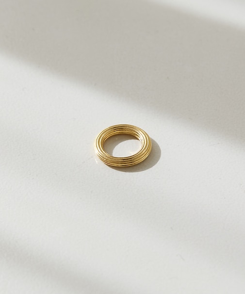 【studioDEVE】Ondulations Ring ／ゴールドリング