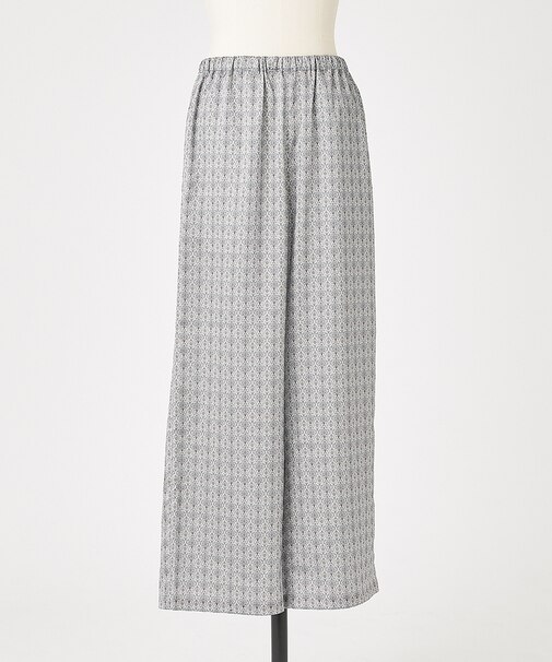 小紋柄プリントパンツ